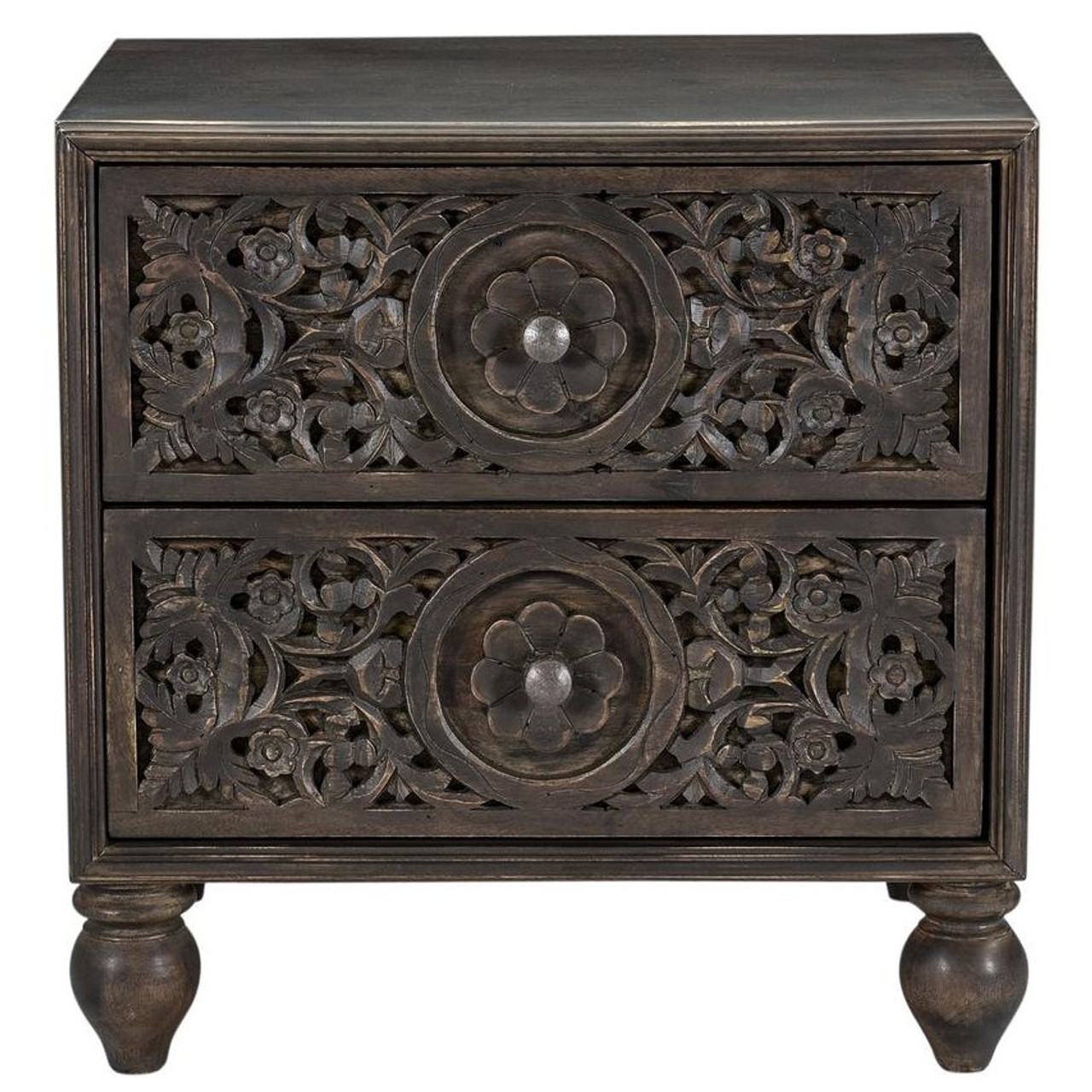 Vintage 2 drawer nightstand deals