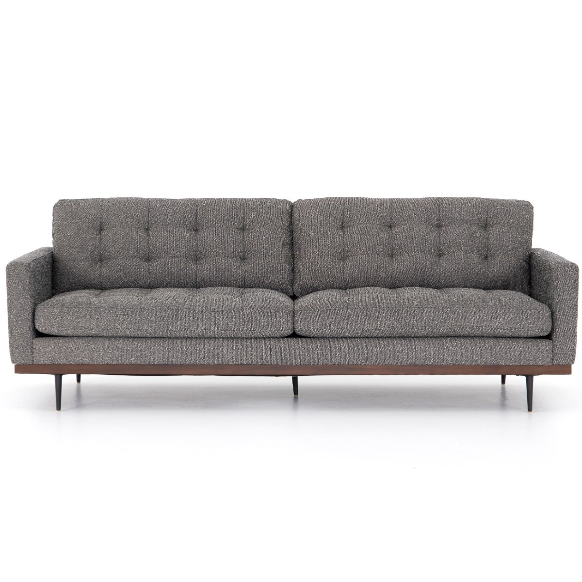 Lexi Modern Grey Tufted Sofa 89" Zin Home