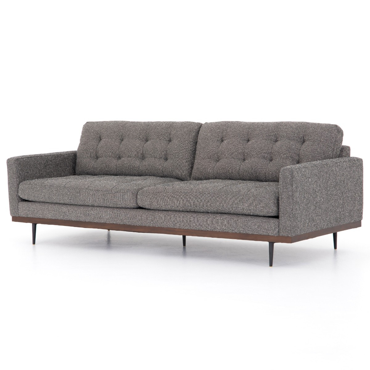 Lexi Modern Grey Tufted Sofa 89" Zin Home