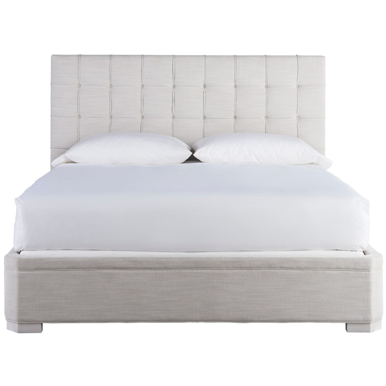 Uptown Box-Tufted Upholstered Queen Bed | Zin Home