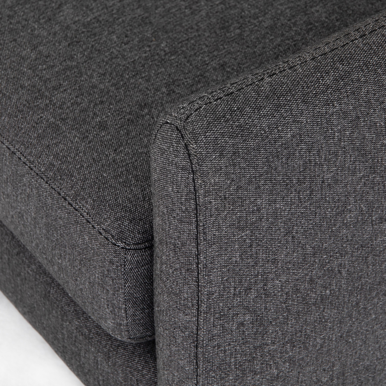 Henley Onyx Gray Upholstered Modern Sofa 85