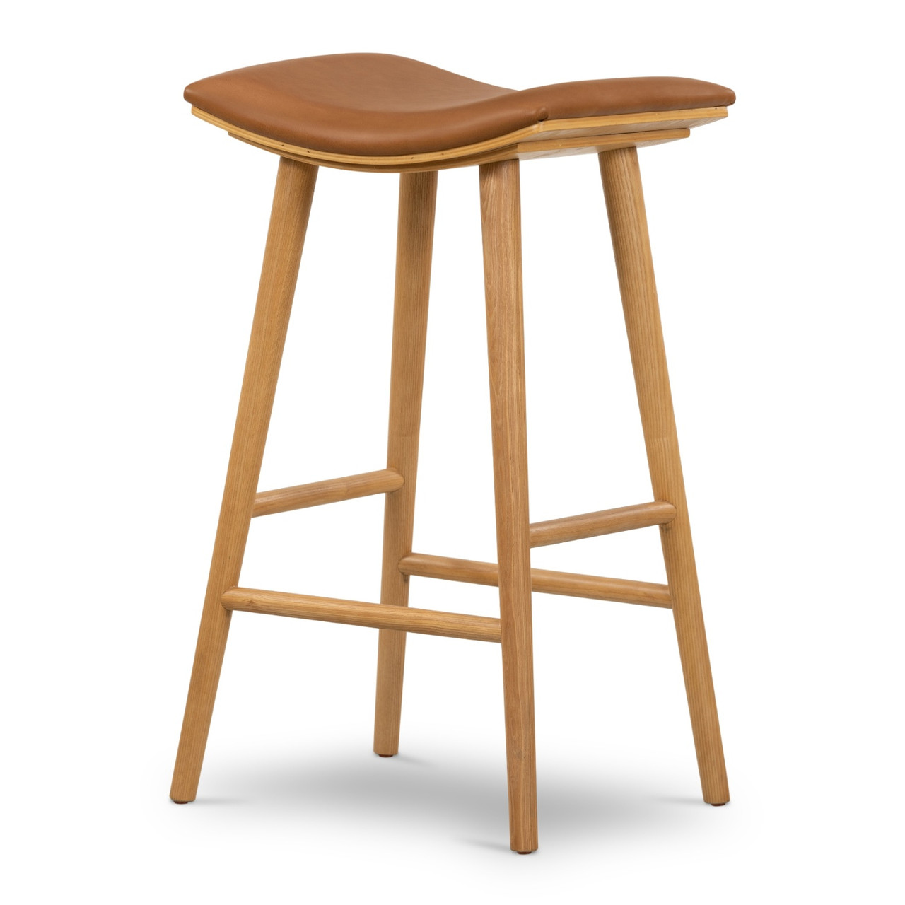 Union Sedona Butterscotch Leather Bar Stool