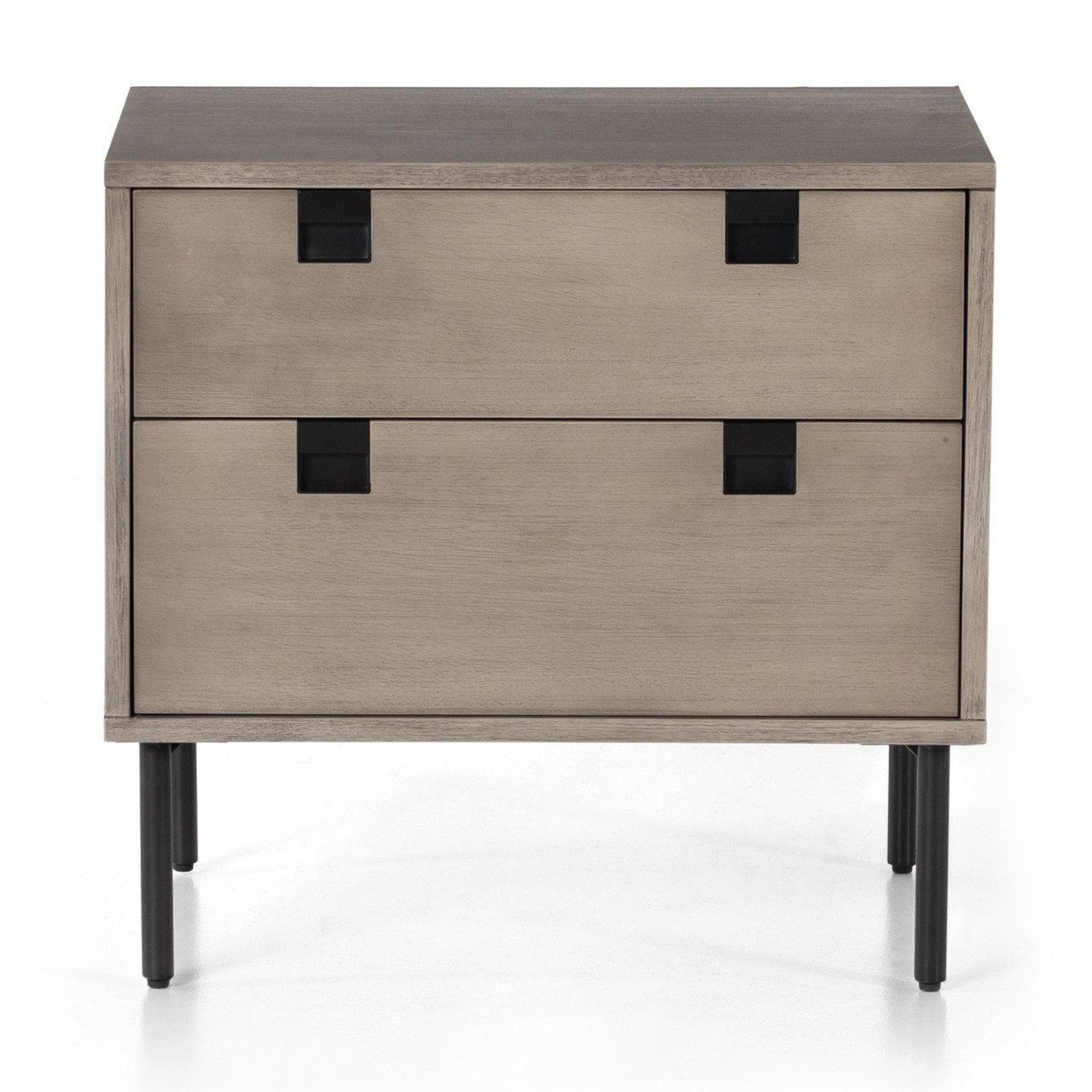 Carly Grey Wash 2 Drawer Nightstand | Zin Home
