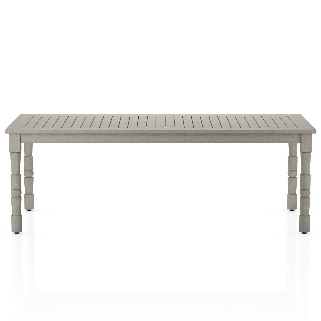 Waller Grey Teak Outdoor Dining Table Zin Home