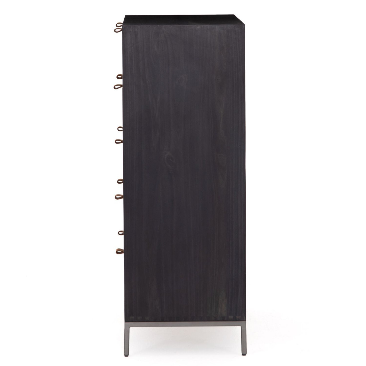 Trey Black Poplar 5 Drawer Tall Dresser 36" Zin Home