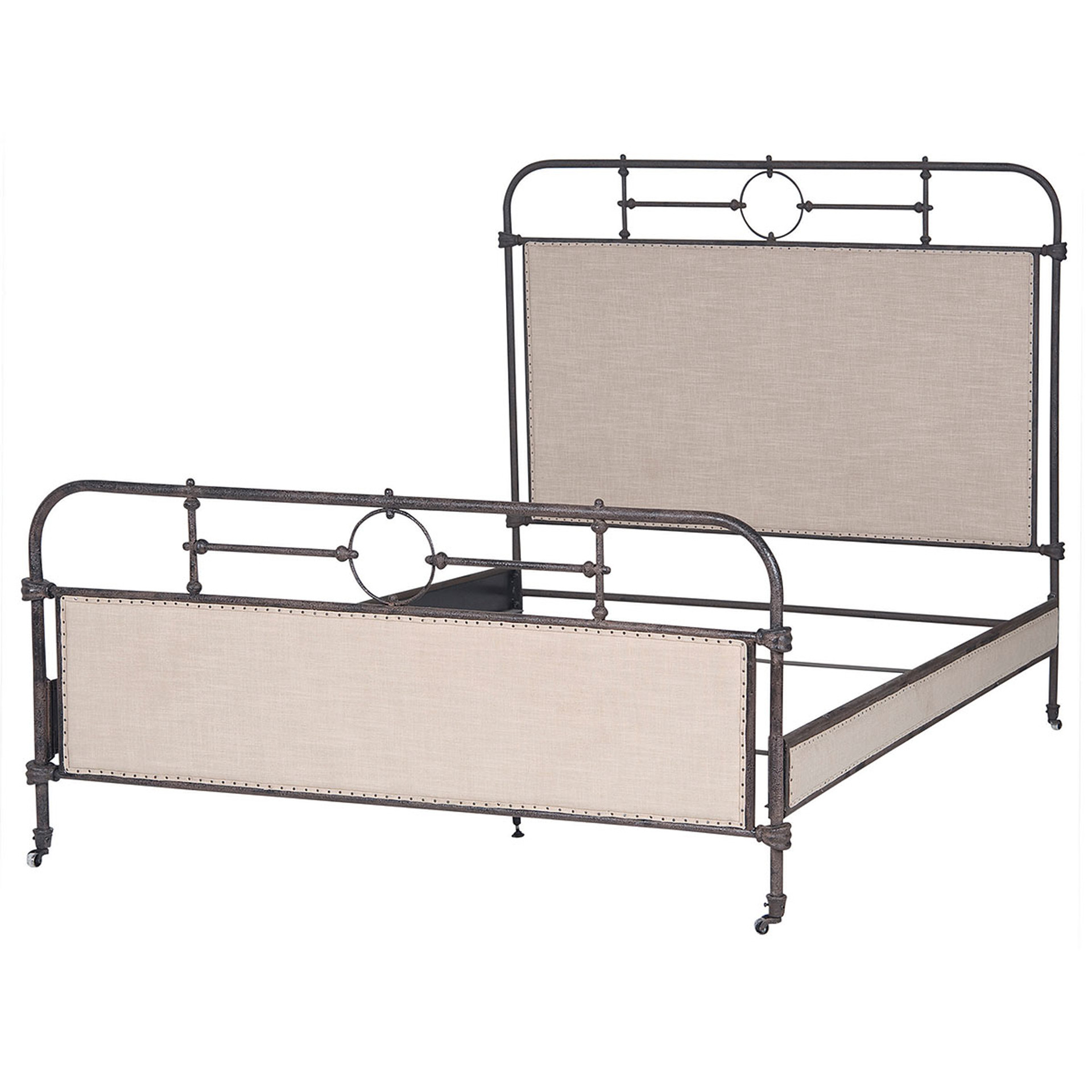 18th Century French Campaign Metal Queen Bed | Zin Home