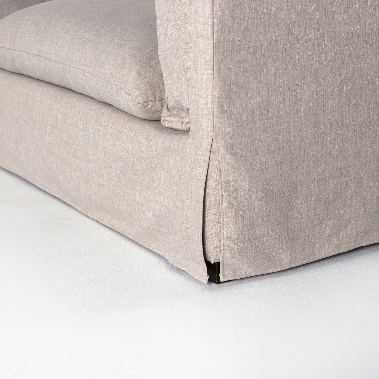 Loft Modern Beige Slipcovered Corner Sectional Zin Home