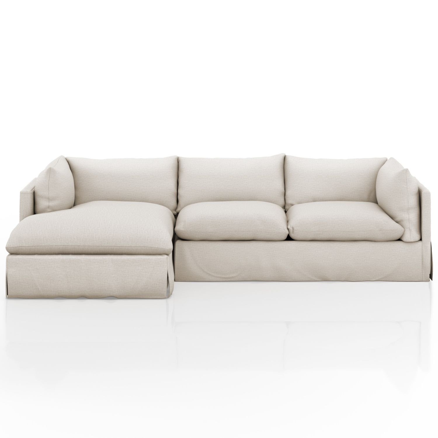 Habitat Valley Nimbus 2 Piece LAF Sectional 115" Zin Home Four Hands