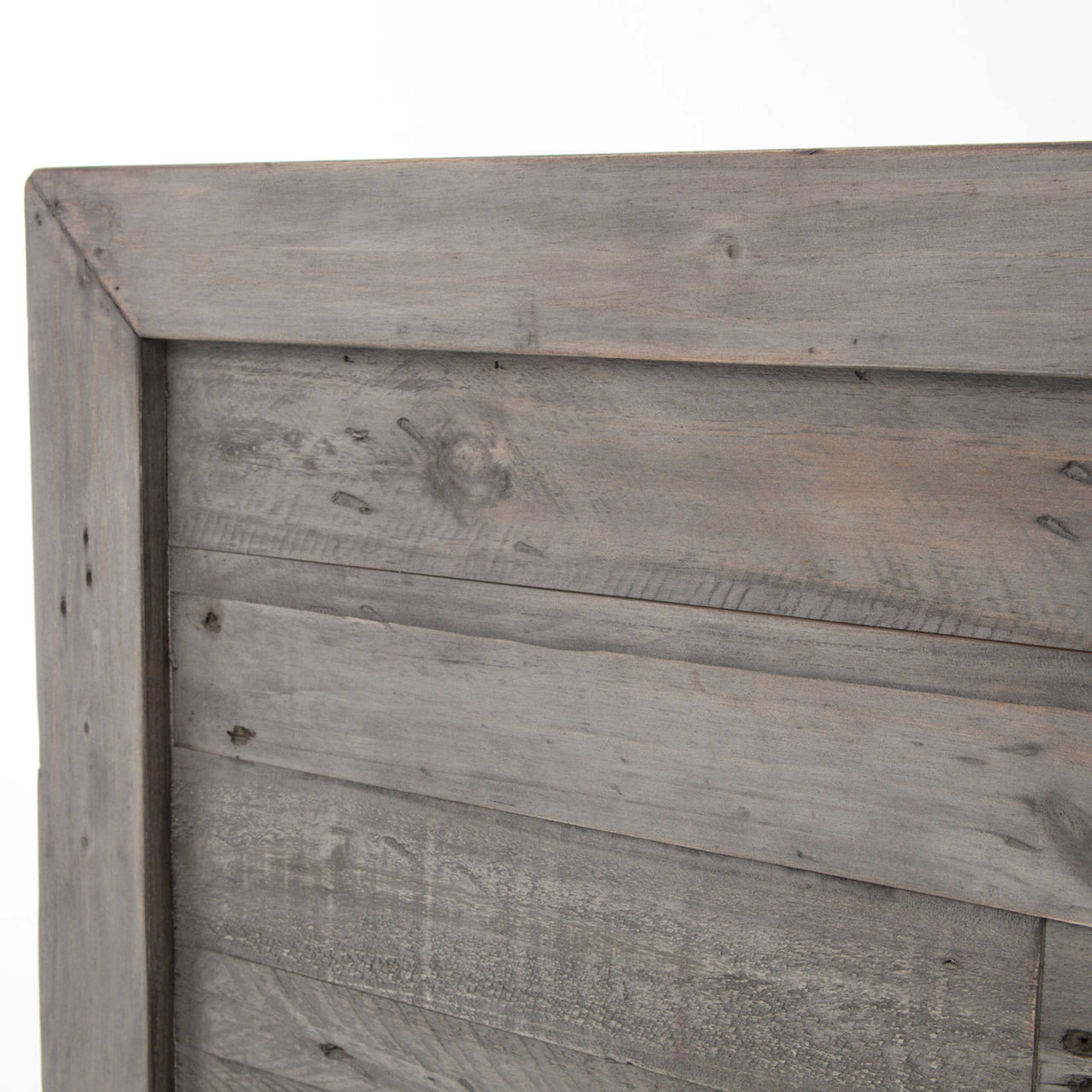 Caminito Grey Reclaimed Wood Queen Panel Bed Zin Home