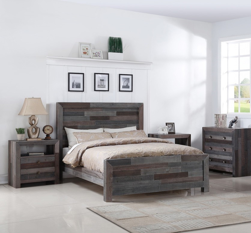 Angora Reclaimed Wood California King Platform Bed Zin Home
