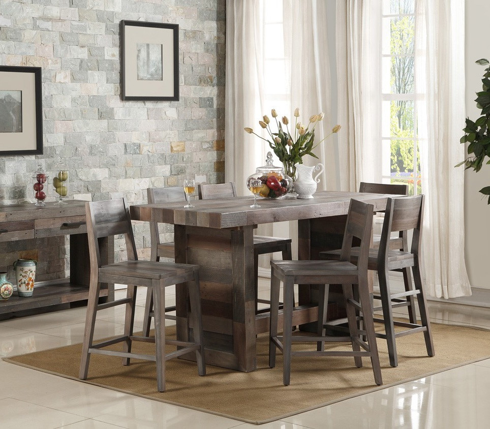 Angora Reclaimed Wood Counter Height Kitchen Table | Zin Home