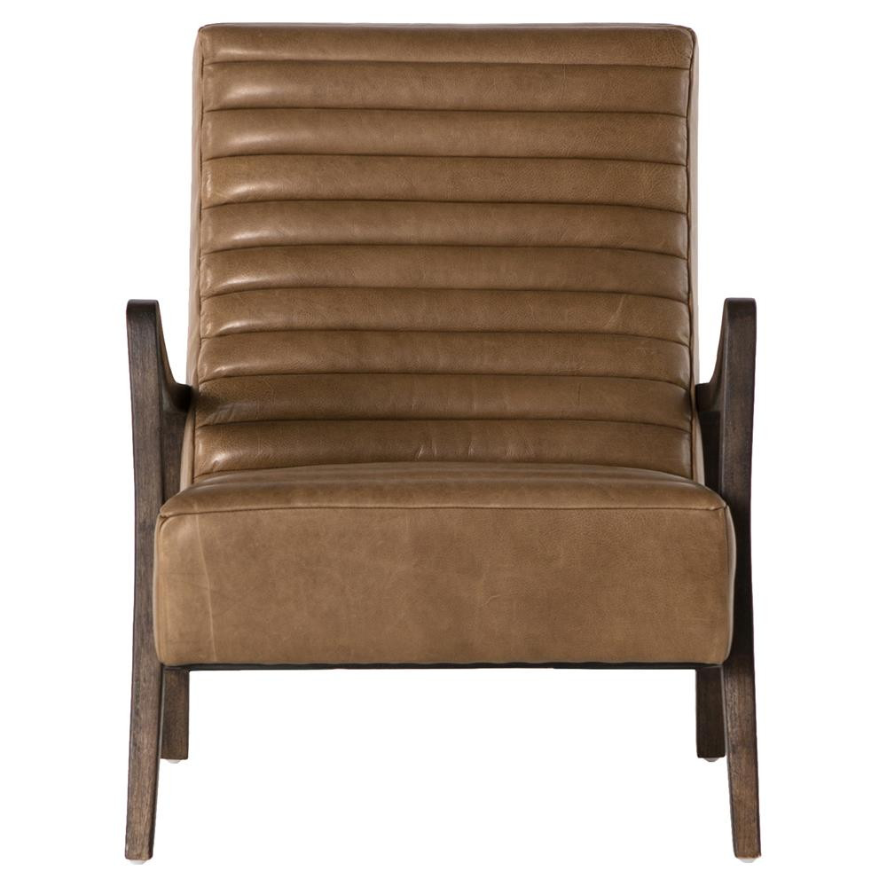 Chance Modern Camel Leather Lounge Chair Zin Home