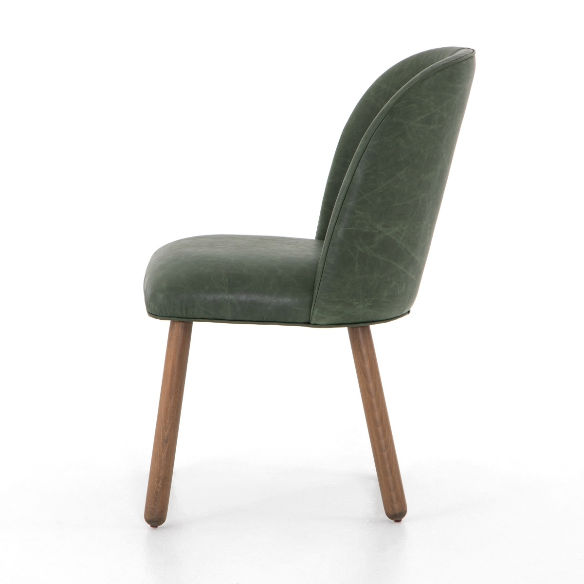 Aubree Modern Green Leather Dining Chair Zin Home