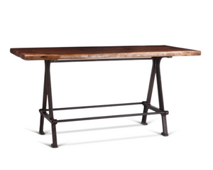 Industrial Loft 72" Gathering Table Walnut