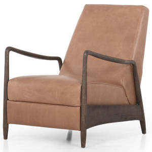 Braden Dakota Warm Taupe Leather Recliner