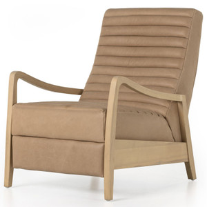Chance Palermo Nude Leather Recliner