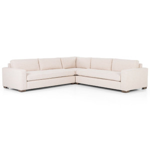 Boone Cream 3 Pc Small Corner Sectional