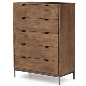 Trey Auburn Poplar 5 Drawer Tall Dresser 36"