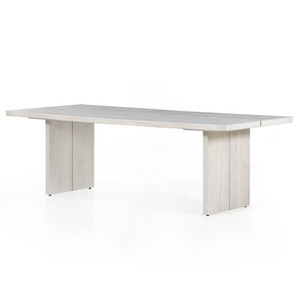 Katarina Whitewashed Dining Room Table 94"