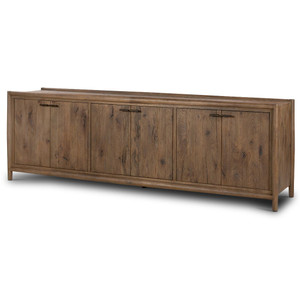 Glenview Weathered Oak 6 Door Large Sideboard 94"