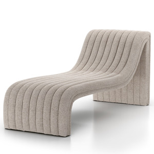Augustine Natural Channel Tufted Chaise Lounge