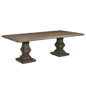 Nimes 98" Solid Wood Dining Table in Weathered Mango