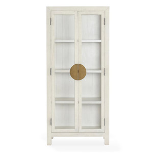 Milroy Reclaimed Pine Antique White  Tall Cabinet