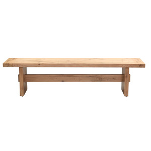 Flagstaff 74" Bench in Natural Distressed Oak