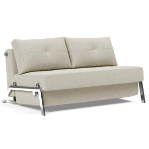 Cubed Full Size Sleeper Sofa Bed With Chrome legs