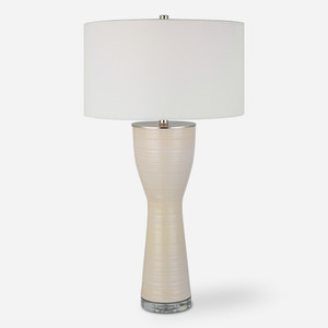 Amphora Off-White Glaze Table Lamp