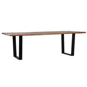 Fidelis Acacia and Iron Dining Table