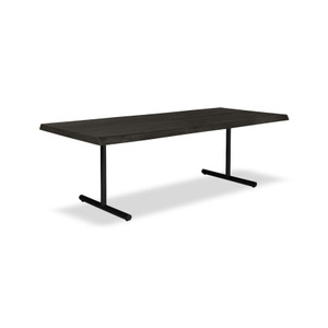 Brooks Dining Table T Base 40" x 79" Ebonized Top - Black Base