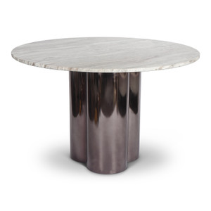 Marbelle Martie 48" Dining Table - Toronto Sand Marble Finish
