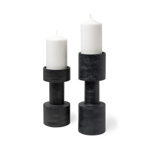 Bolton Black Metal Table Candle Holders