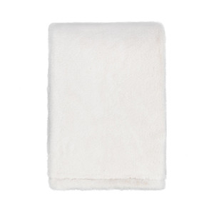 TC Taiga Faux Fur Ivory Throw 50x70