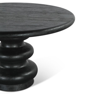 Bilboa 52" Round Dining Table in Black