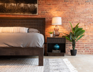 Jakarta King Bed in Dark Java