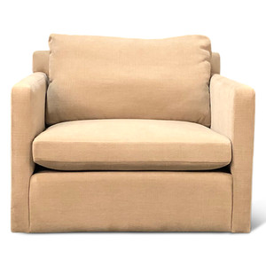 Gianna Accent Chair in Oat Chenille Fabric