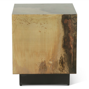 Moab 20" Side Table in Oxidized Copper