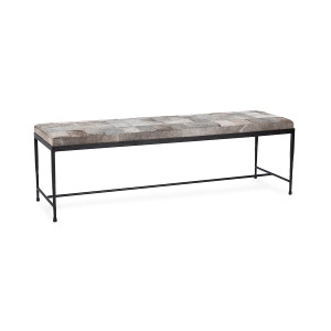 Achen Hide Bench - Gray