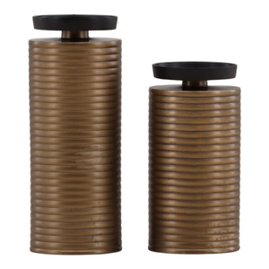 Kaolin Candle Holder Set of 2 4"