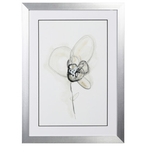 Monochrome Floral I 18"