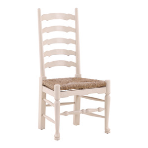English Country Ladderback Cream Side Chair