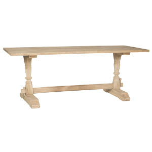 Sigrid Natural Wood Trestle Oversized Sofa Table