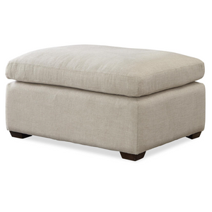 Haven Belgian Linen Upholstered Ottoman