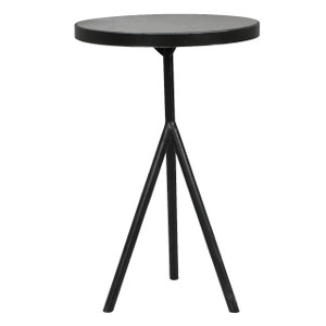 Corin Tripod Iron Bluestone Top Round End Table