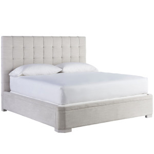 Uptown Box-Tufted Upholstered Queen Bed | Zin Home