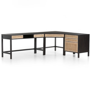 Clarita Desk System W/ Filing Cabinet