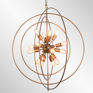 Cosmos Iron Large Chandelier