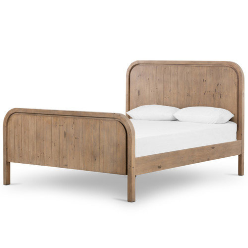 Everson Scrubbed Teak Queen Bed